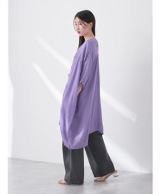 earth music&ecology レーヨンビッグシャツチュニック