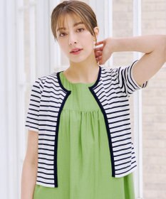 Tiaclasse L 【新色追加・洗える・UVケア・接触冷感】サマーニット半袖カーディガン