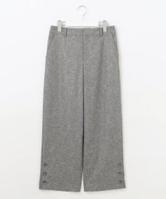 J.PRESS LADIES T/W シャブレーツイル セミワイド パンツ