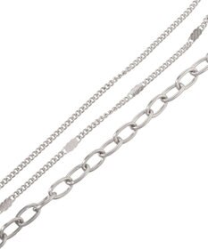 earth music&ecology 【ステンレス】コインモチーフ３連ネックレス