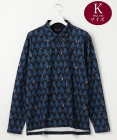 23区GOLF 【MEN/キングサイズ】白夜ゴルフ柄 長袖シャツ