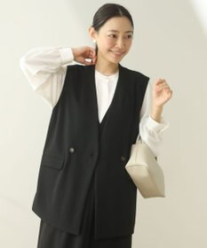 Green Parks Ｏ．洗えてストレッチ　Ｗボタンベスト