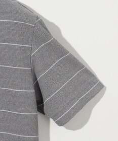 JOSEPH ABBOUD 【和紙ニット/日本素材・縫製/ 軽量/通気性/速乾性】和紙フライスボーダー Tシャツ