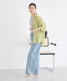 earth music&ecology ランダムプリーツシャツ