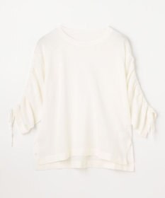 ANY L シアーシャーリングスリーブニット