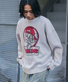 WEGO 【ユニセックス着用ITEM/MLサイズ展開】別注NEW　JACKジャガードニットプルオーバー