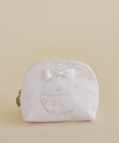 Maison de FLEUR サテンリボンラウンドポーチ