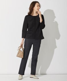 自由区 【洗える・ジャージー素材】フロントレースジャージー プルオーバー