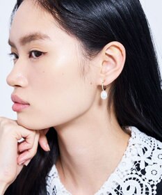 TOCCA DROP PEARL HOOP EARRINGS イヤリング