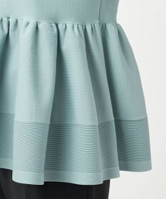 23区 S 【R(アール)】フォルムニット ペプラム ポロシャツ