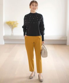 ANY SIS 【保温効果/ストレッチ】シリーズ累計13万枚突破！ビューティサーモ テーパードパンツ