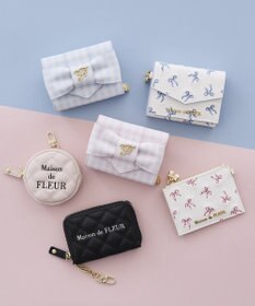 Maison de FLEUR ラウンドキルティングコインケース