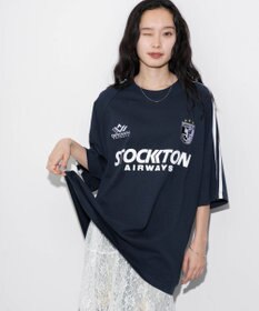 WEGO 【ユニセックス着用ITEM/手洗い可/MLサイズ】ラインゲームロゴT