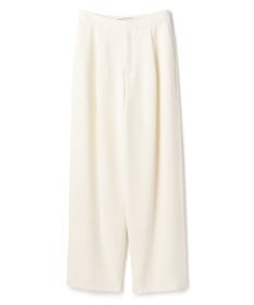 BEIGE， GYPSUM / シルキータッチ セミワイドタックパンツ