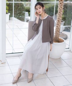 Tiaclasse 【新色追加・洗える】ノーカラーカットソージャケット