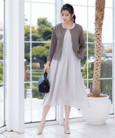 Tiaclasse 【新色追加・洗える】ノーカラーカットソージャケット