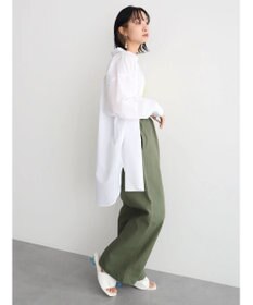 Green Parks 綿麻混オーバーサイズシャツチュニック