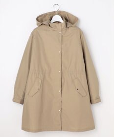 J.PRESS LADIES 【2way】スパンライクナイロンタッサー フーデッド コート
