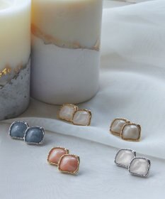 Tiaclasse カラースクエアピアス