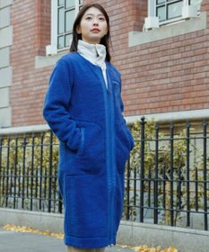 SHARE PARK LADIES 【LADIES】ボアフリースロングカーディガン