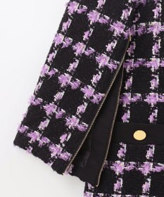 GRACE CONTINENTAL フェザーチェックツイードコート