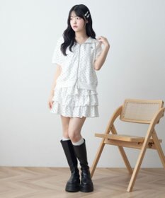 WEGO 3段フリルティアードスカート