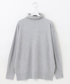 自由区 L 【洗える】ソフトウールハイゲージ ハイネックニット