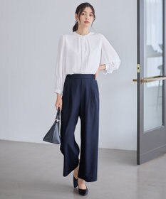 ANY イージーケアライトストレッチワイドパンツ