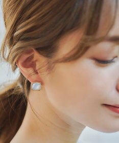 Tiaclasse カラースクエアピアス