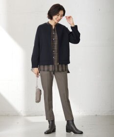 J.PRESS LADIES L 【WEB限定カラーあり・洗える】T/Rアルガンシルク テーパード パンツ