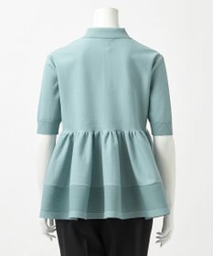 23区 S 【R(アール)】フォルムニット ペプラム ポロシャツ