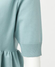 23区 S 【R(アール)】フォルムニット ペプラム ポロシャツ