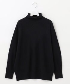 自由区 【洗える】ソフトウールハイゲージ ハイネックニット
