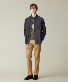 J.PRESS MEN デニムルックツイル ボタンダウンシャツ
