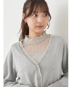 earth music&ecology ちびスカラップカーディガン