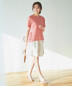 Feroux 【UVケア】バックペプラムチュニック Tシャツ