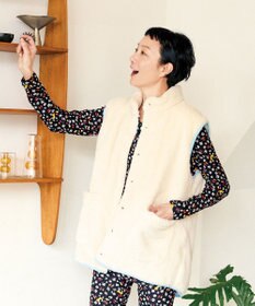 tsumori chisato SLEEP ツモリチサト ベスト 綿100％(表側) ノースリーブ ルームウエア レディース URX189 /ワコール