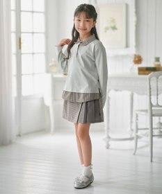 組曲 KIDS 【110-140㎝】 チェックプリーツ キュロット