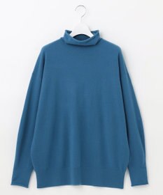 自由区 【洗える】ソフトウールハイゲージ ハイネックニット