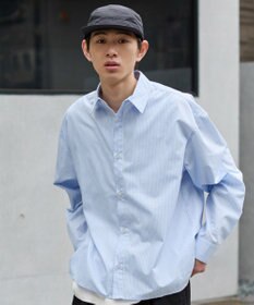 WEGO 【ユニセックス着用ITEM/MLサイズ展開】クロップドブロードシャツ
