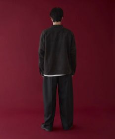 WEGO フェイクスウェードハーフZIPシャツ（LS）