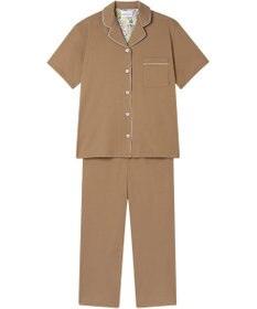 une nana cool 【綿100%】60/2 やわらか天竺 半袖開襟パジャマ MADE WITH LIBERTY FABRIC