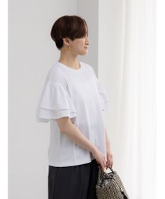 Te chichi 【接触冷感/遮熱/吸水速乾】フリルスリーブビッグTシャツ