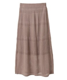 earth music&ecology ＳＥＴ２点レース編みペプラムカーデ＋スカート