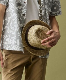JOSEPH ABBOUD 【サイズ調整可】ラフィアメランジ ハット