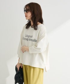 Green Parks 七分袖ロゴ裏毛プルオーバー