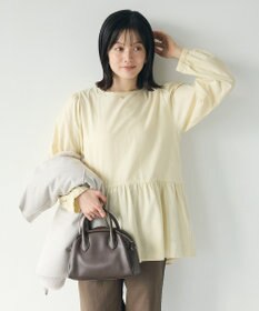 CRAFT STANDARD BOUTIQUE ボリュームスリーブウエストギャザーチュニック