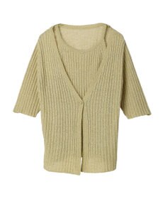 Green Parks テープヤーンドッキングニットプルオーバー