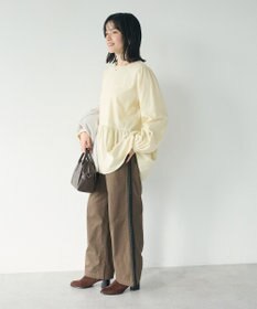 CRAFT STANDARD BOUTIQUE ボリュームスリーブウエストギャザーチュニック