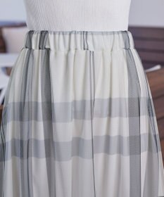Tiaclasse チュールレースチェックスカート